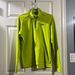 Helly Hansen Lime Green Quarter-Zip Fleece Top